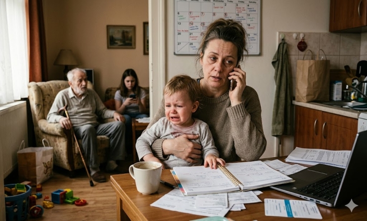 A szendvicsgeneráció csapdája: amikor egyszerre vagy gyerek, szülő, sofőr, ügyintéző és érzelmi szemetesláda