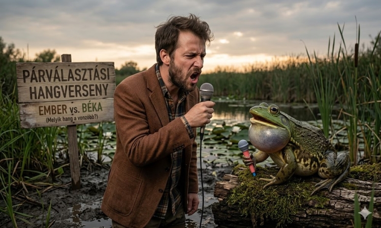 A jól előadott csajozós hangra nemcsak a békák buknak