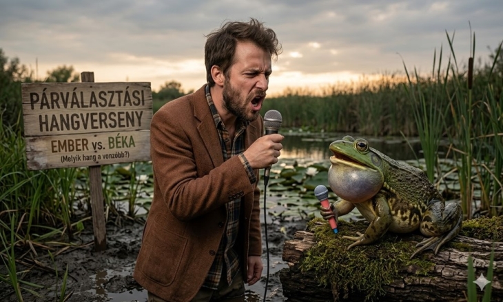 A jól előadott csajozós hangra nemcsak a békák buknak